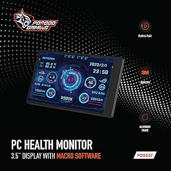 Porodo Gaming Smart Information Screen Porodo Gaming Smart Information Screen